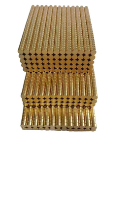 acheter Le revêtement à un aimant permanent d'or de NdFeB de terre rare d'aimants de néodyme de N38 N50 a adapté aux besoins du client particulièrement online manufacture
