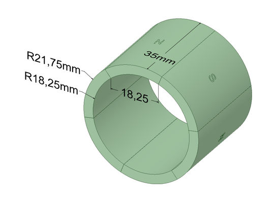 acheter Aimants de néodyme de N45SH Zinncium pour le moteur servo BLDC SAC90S25/3/TB/pi/EY-2048 online manufacture